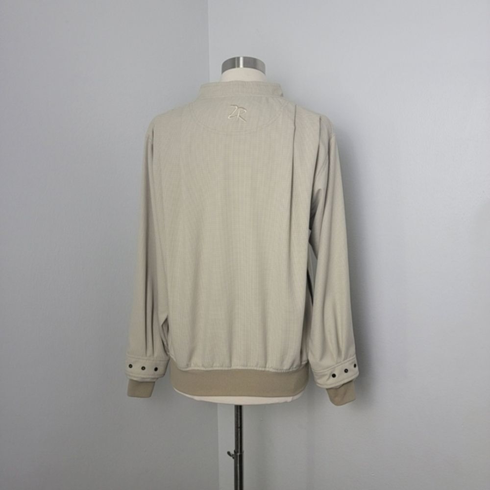 Khaki Houndstooth Pattern Zero Restriction Golf O… - image 9